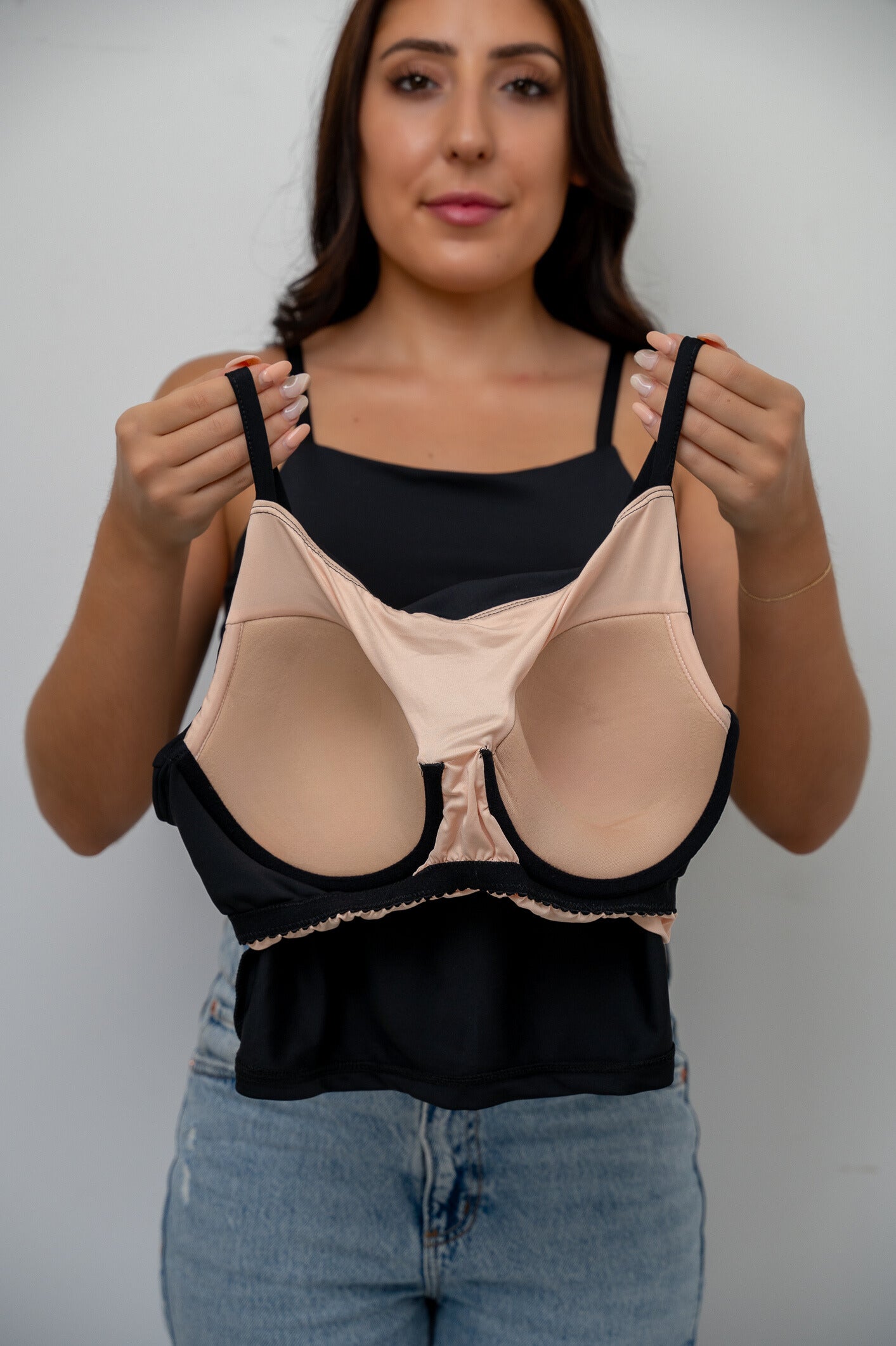 Black Underwire Camisole Cropped