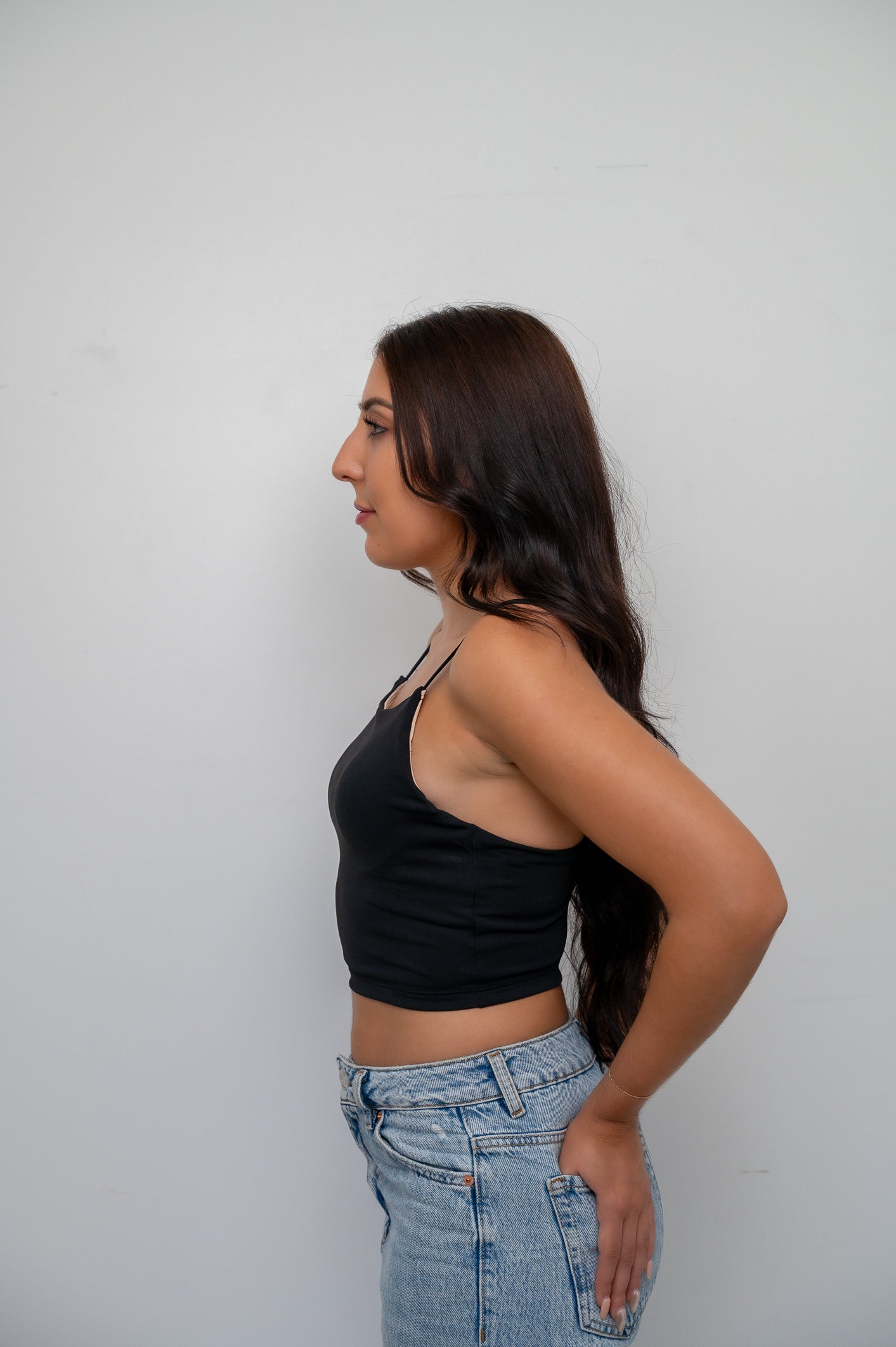 Black Underwire Camisole Cropped