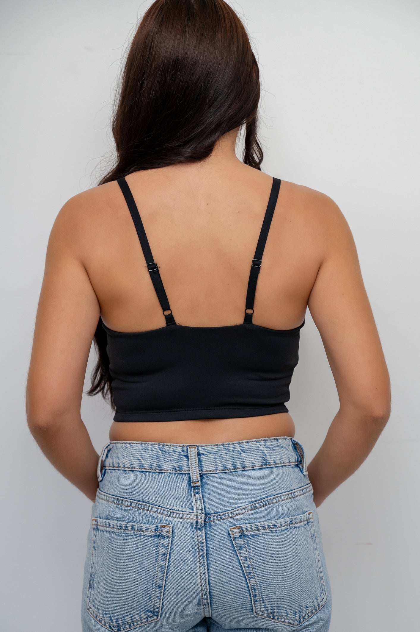 Black Underwire Camisole Cropped