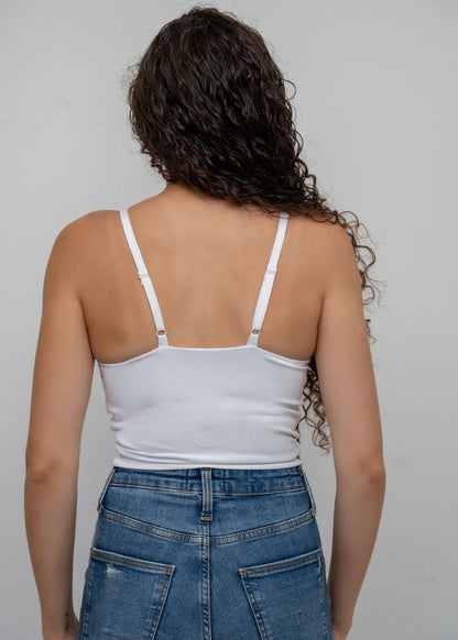 White Underwire Camisole Cropped