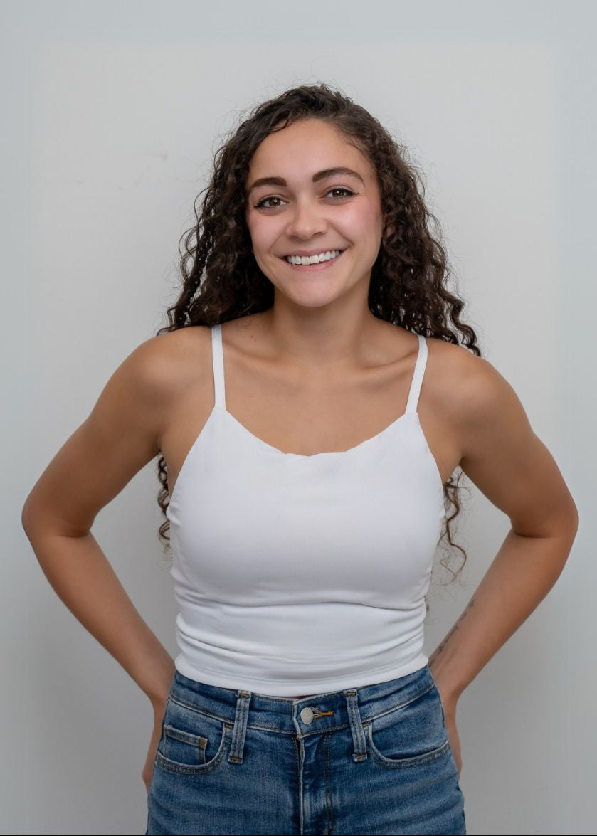 White Underwire Camisole Cropped